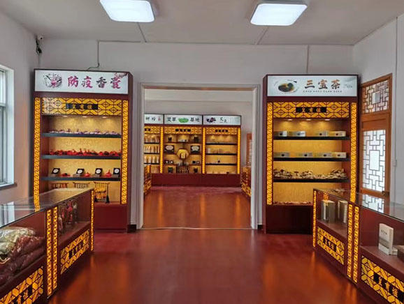 村里开发的艾草产品